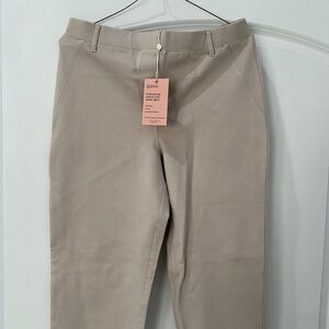 Quince khaki stretch pants sz md. NWT